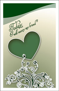 Wedding Program Cover Template 9D - Graphic 5